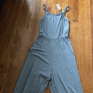 DONT ASK WHY gray cropped romper never worn